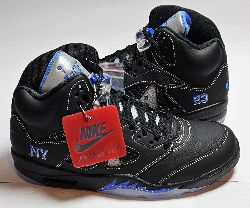 Awake NY x Air Jordan 5 Retro "Black Racer Blue"